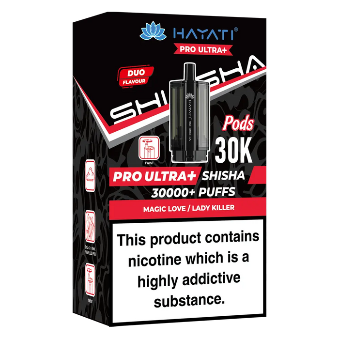 Hayati Pro Ultra Shisha 30K Prefilled Pods