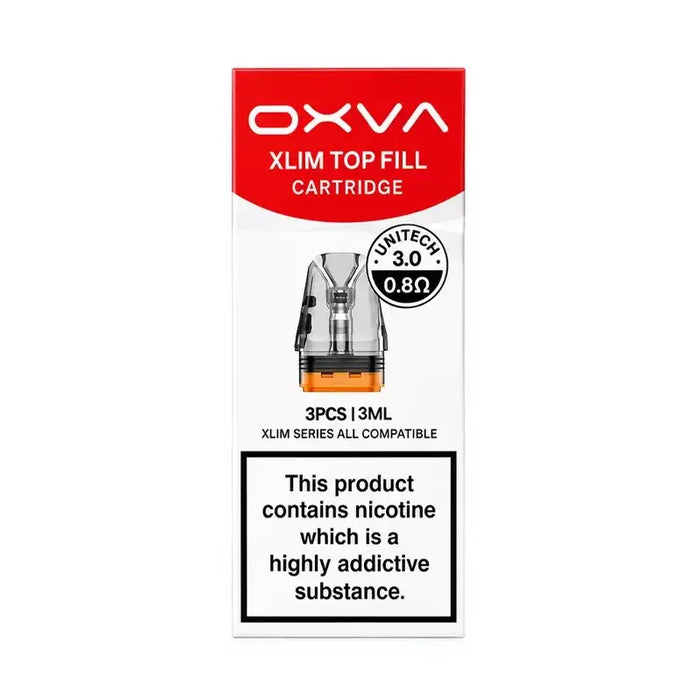 Oxva Xlim 0.8ohm Unitech 3.0 (3ml) Pod - 3 Pack