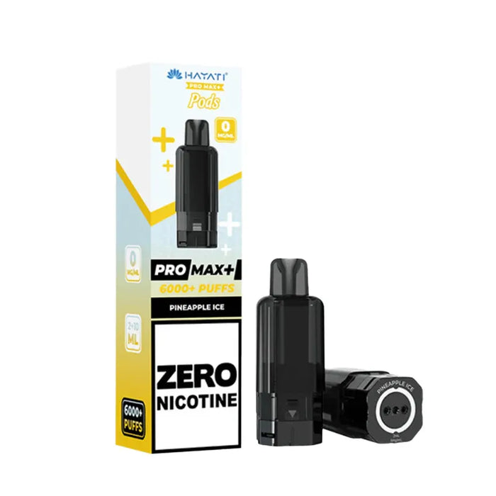 Pineapple Ice Hayati Pro Max Plus 6000 Zero Nicotine Pods