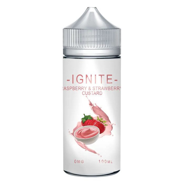 ignite Raspberry Strawberry Custard 100ml Shortfill e-Liquid