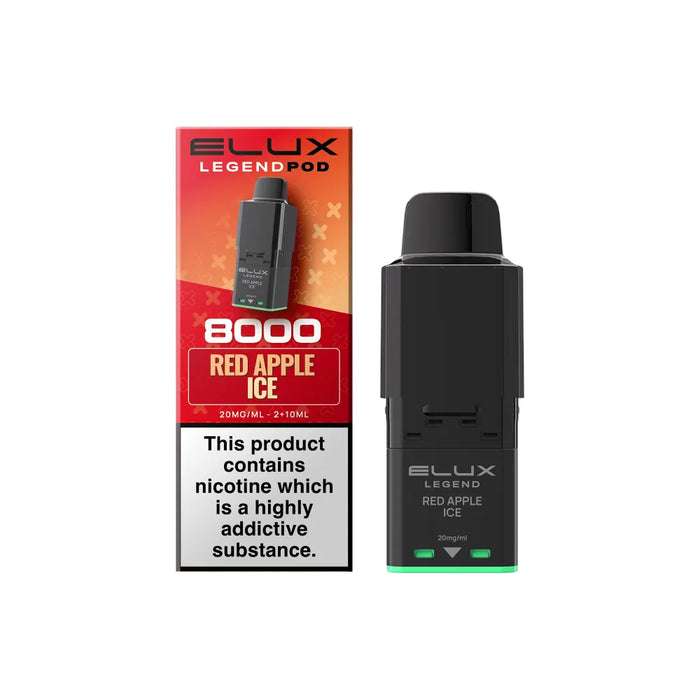 Red Apple Ice Elux Legend 8000 Prefilled Pods