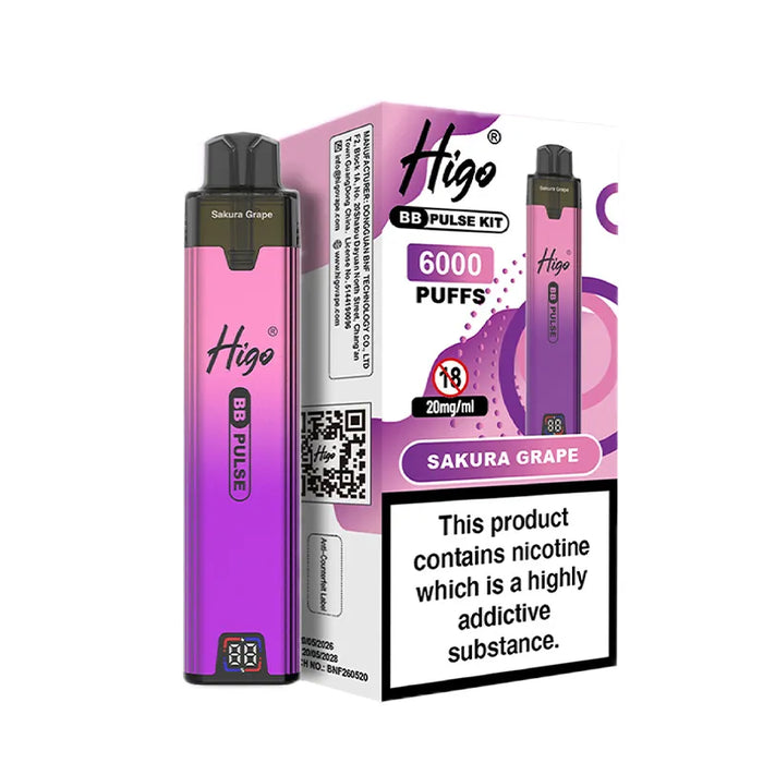 Sakura Grape Higo BB Pulse 6000 Pod Kit