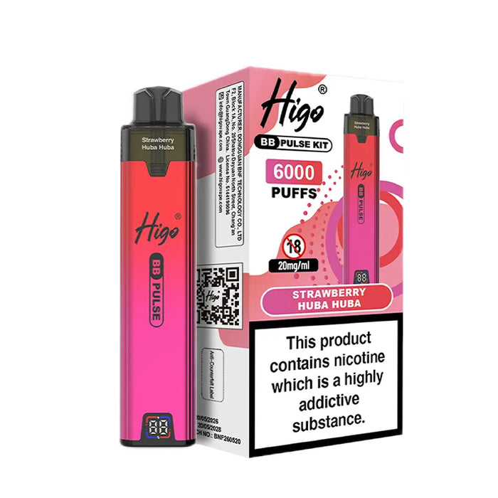 Strawberry Huba Hubba Higo BB Pulse 6000 Pod Kit