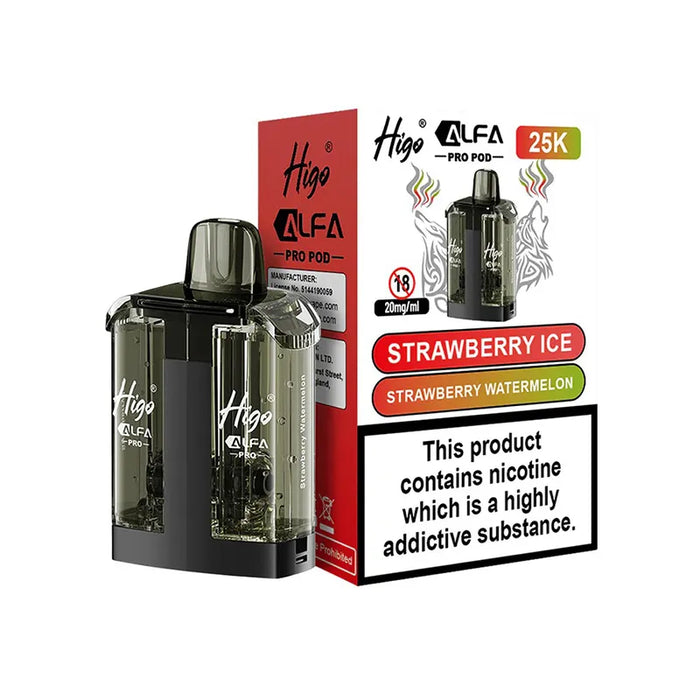 Strawberry Ice Strawberry Watermelon Higo Alfa Pro 25k Pods