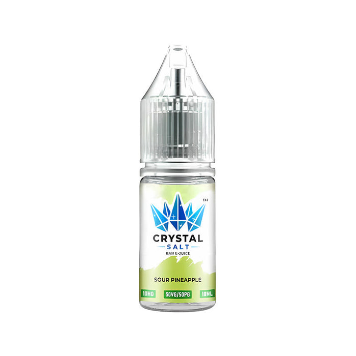 Crystal Salt Sour Pineapple Nic Salt Vape Juice 10ml - 10 Pack