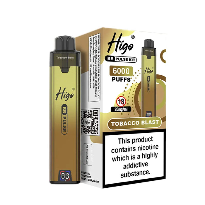 Tobacco Blast Higo BB Pulse 6000 Pod Kit