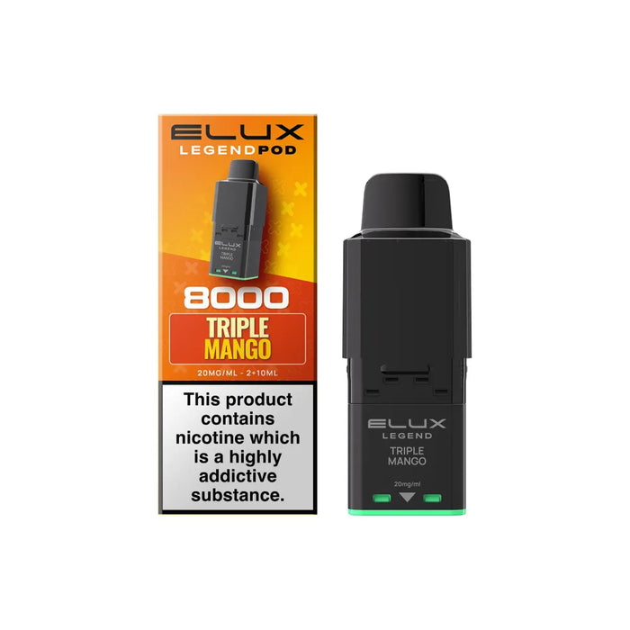 Tripple Mango Elux Legend 8000 Prefilled Pods