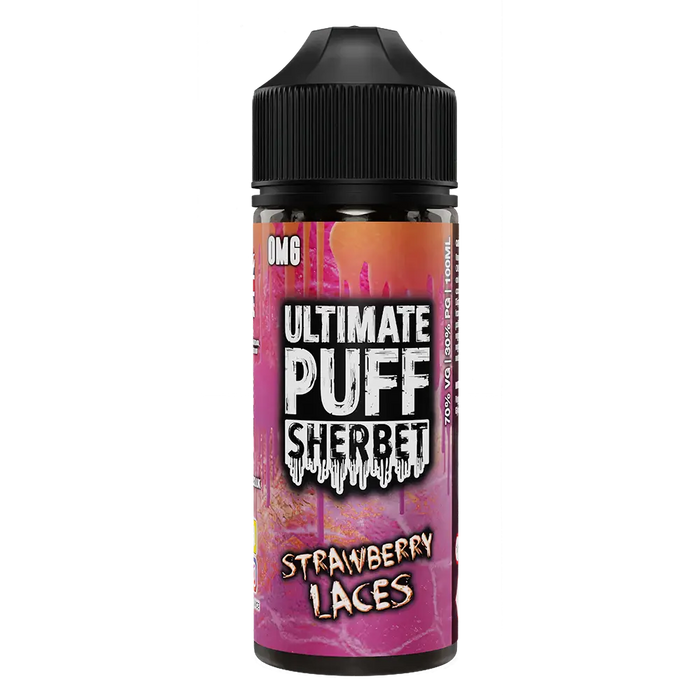 Ultimate Puff Sherbet Strawberry Laces 100ml Shortfill E-Liquid