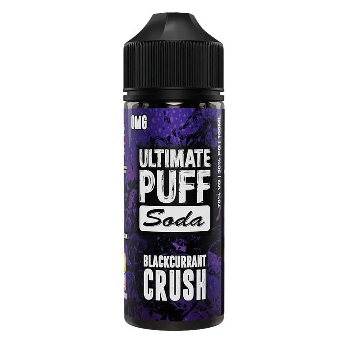 Ultimate Puff Soda Blackcurrant Crush 100ml Shortfill E-Liquid