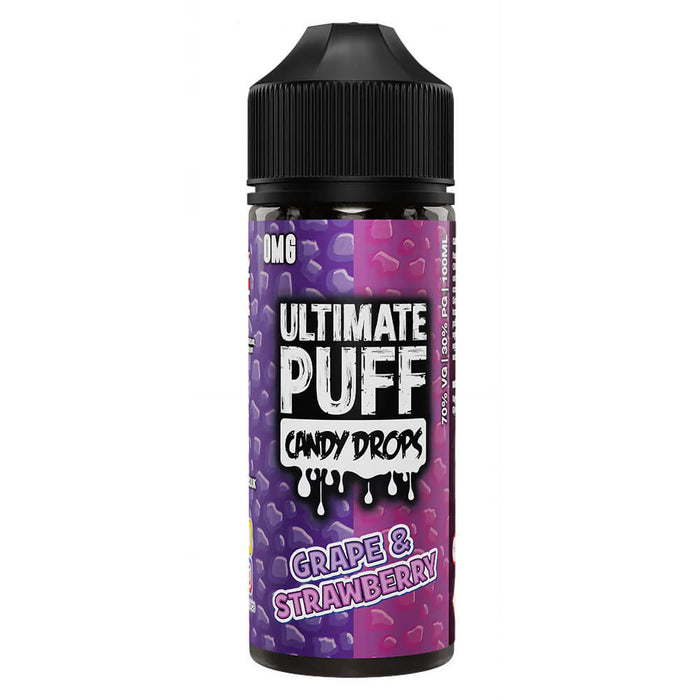 Ultimate Puffs Candy Drops Grape & Strawberry 100ml Shortfill E-Liquid