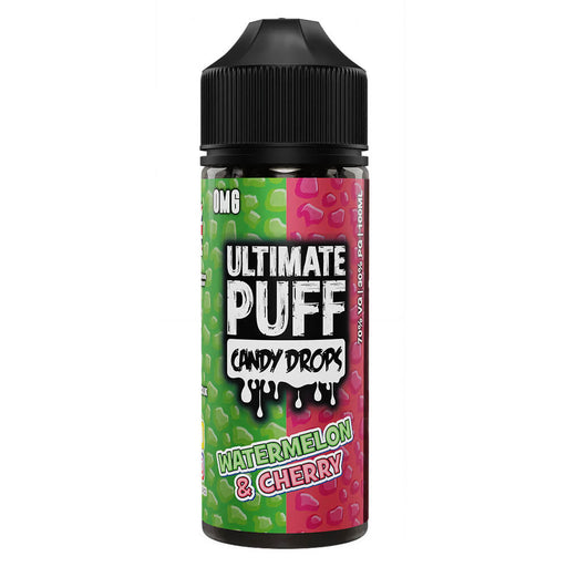 Ultimate Puffs Candy Drops Watermelon & Cherry 100ml Shortfill E-Liquid