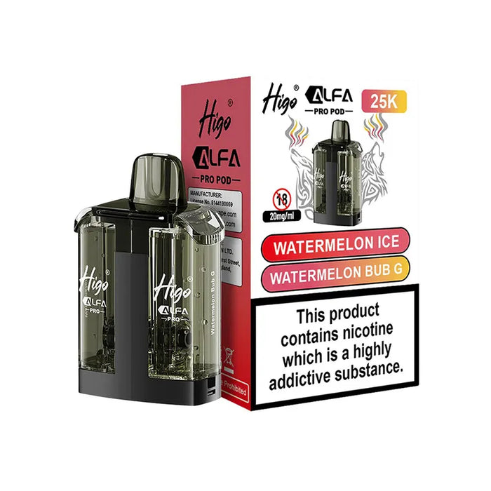 Watermelon Ice Watermelon BUB G Higo Alfa Pro 25k Pods
