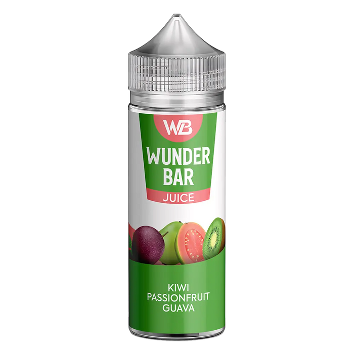 Wunder Bar Kiwi Passionfruit Guava 100ml Shortfill E-Liquid Wunder Bar Kiwi Passionfruit Guava 100ml Shortfill E-Liquid