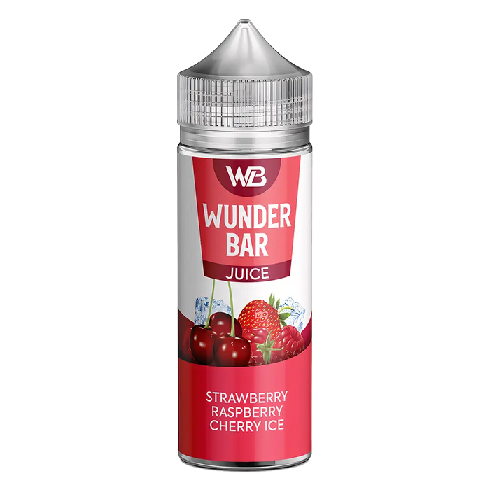 Wunder Bar Strawberry Raspberry Cherry Ice 100ml Shortfill E-Liquid