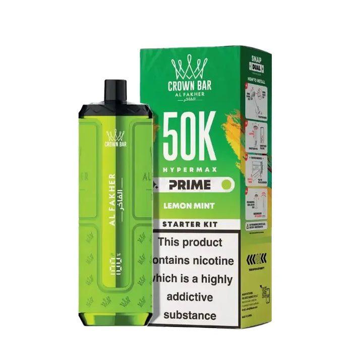 Lemon Mint Al Fakher Hypermax Prime 50K Prefilled Pod Kit