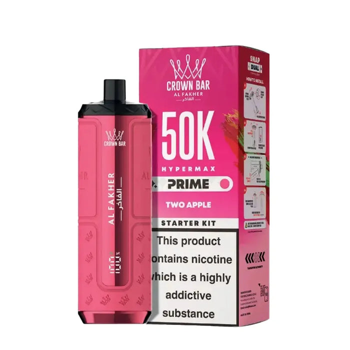 Two Apple Al Fakher Hypermax Prime 50K Prefilled Pod Kit