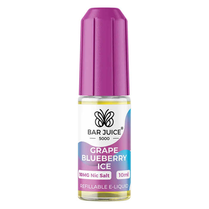 Bar Juice 5000 Grape Blueberry Ice nic salt vape juice 10ml bottle