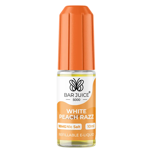 Bar Juice 5000 White Peach Razz Nic Salt Vape juice 10ml