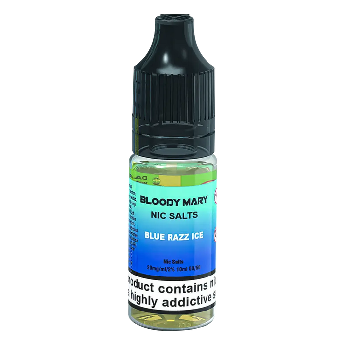 Blue Razz Ice Nic Salt E-Liquid 5- 11 by Bloody Mary Blue Razz Ice Nic Salt E-Liquid 5- 11 by Bloody Mary
