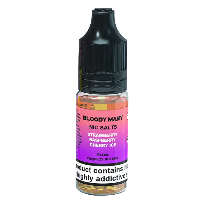 Strawberry Cherry Ice Nic Salt E-Liquid 5- 11 by Bloody Mary Strawberry Cherry Ice Nic Salt E-Liquid 5- 11 by Bloody Mary