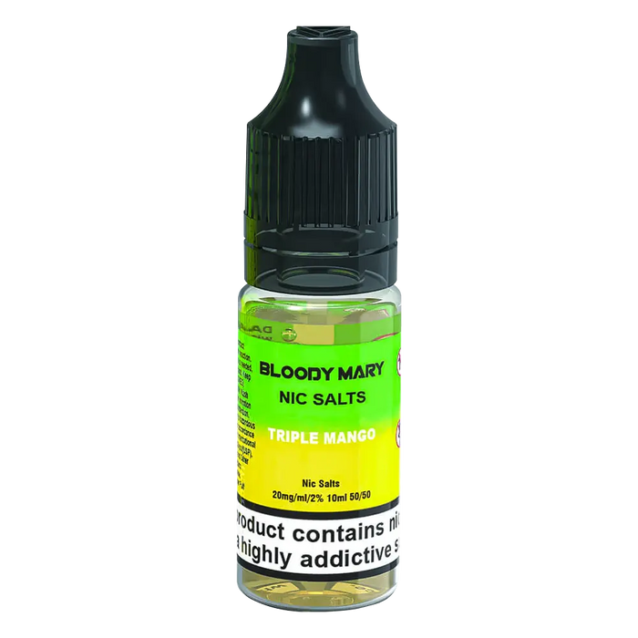 Triple Mango Nic Salt E-Liquid 5 for 11 by Bloody Mary Triple Mango Nic Salt E-Liquid 5 for 11 by Bloody Mary