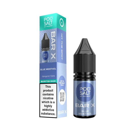 Blue Menthol Pod Salt Bar X Nic Salt 