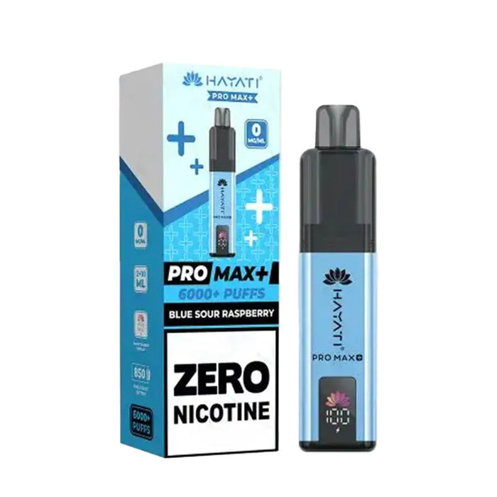 Blue Sour Raspberry Hayati Pro Max Plus 6000 Zero Nicotine Pod Kit
