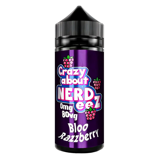 Crazy About Nerd'eez Bloo Razzberry 100ml E-Liquid