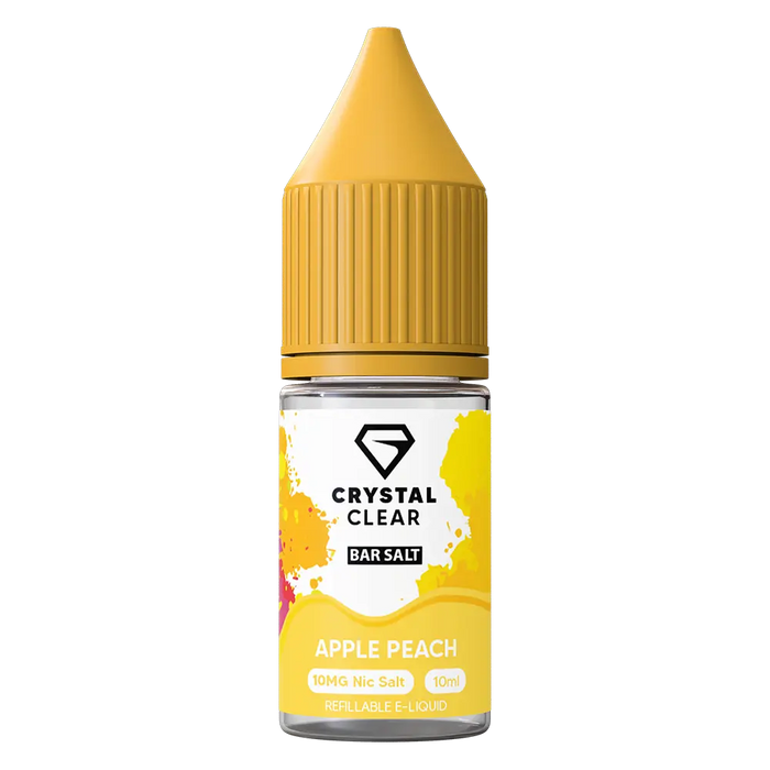 Crystal Clear Apple Peach Nic Salt Vape juice 10ml