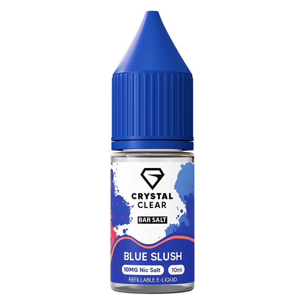 Crystal Clear Blue Slush Nic Salt Vape juice 10ml