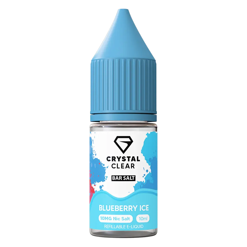 Crystal Clear Blueberry Ice Nic Salt 10ml | Any 10 for 16 Crystal Clear Blueberry Ice Nic Salt 10ml | Any 10 for 16