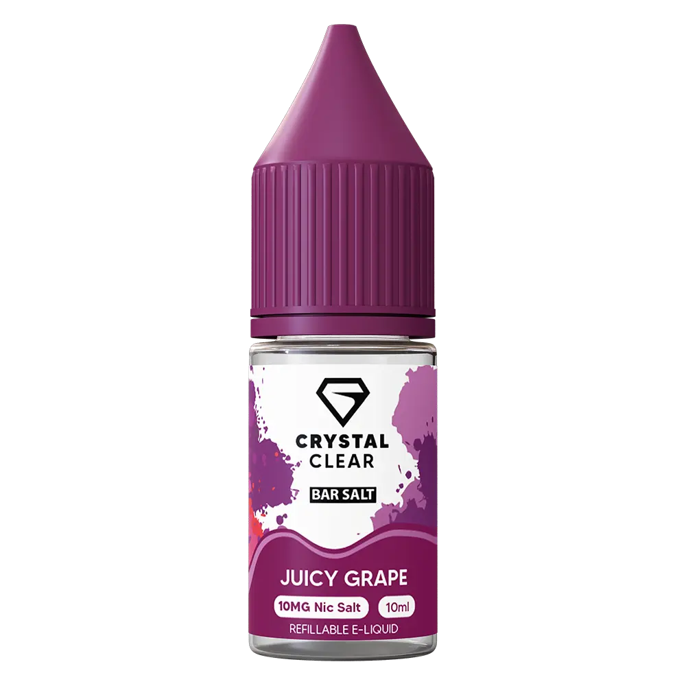Crystal Clear Juicy Grape Nic Salt Vape juice 10ml