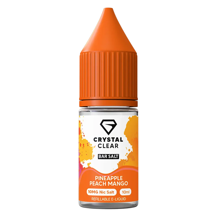 Crystal Clear Pineapple Peach Mango Nic Salt Vape juice 10ml