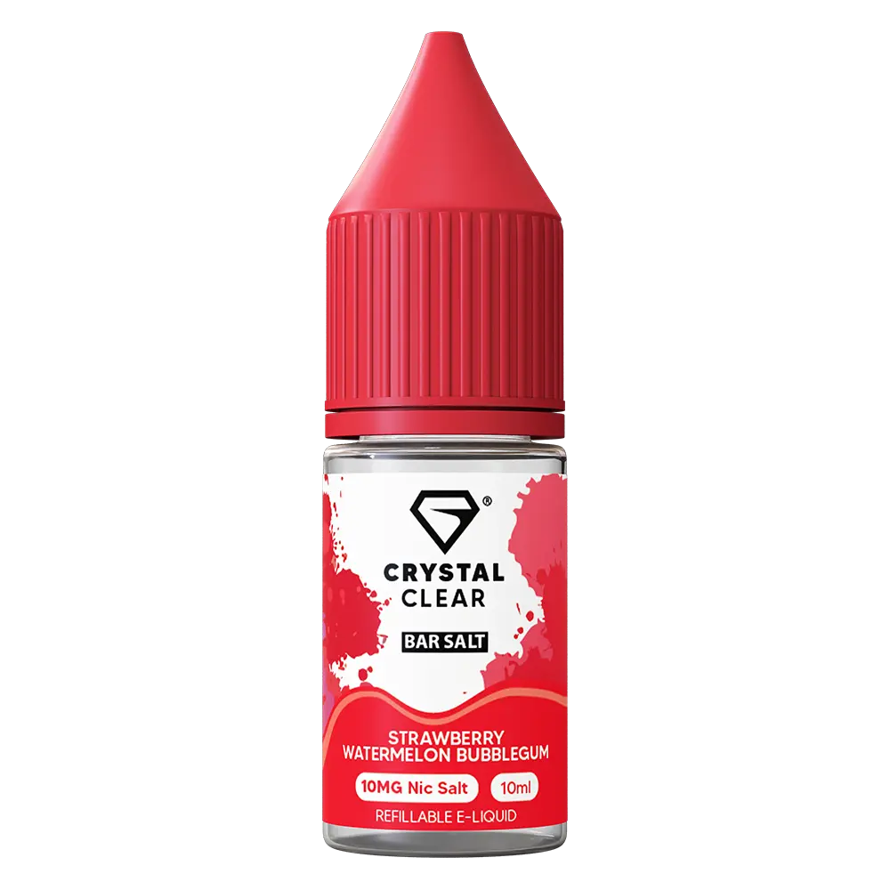 Crystal Clear Strawberry Watermelon Bubblegum Nic Salt