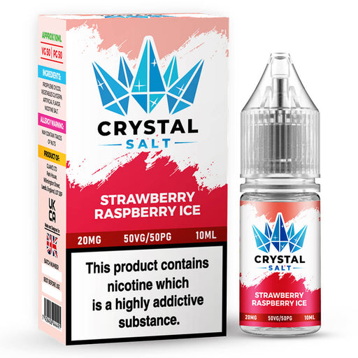 Crystal Salt Strawberry Raspberry Ice Nic Salt Vape Juice 10ml