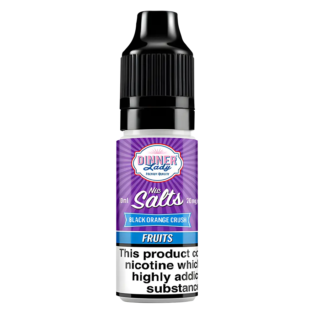 Black Orange Crush Nic Salt ELiquid by Dinner Lady Salts