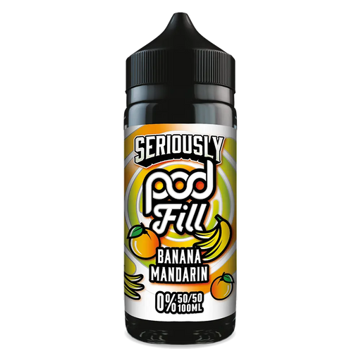 Seriously Pod Fill by Doozy Vape Banana Mandarin 100ml Shortfill Eliquid