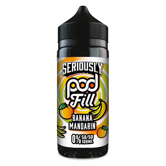 Seriously Pod Fill by Doozy Vape Banana Mandarin 100ml Shortfill Eliquid