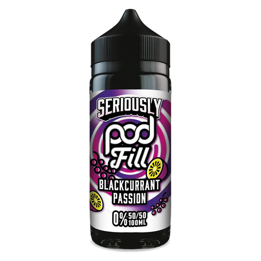 Seriously Pod Fill by Doozy Vape Blackcurrant Passion 100ml Shortfill Eliquid