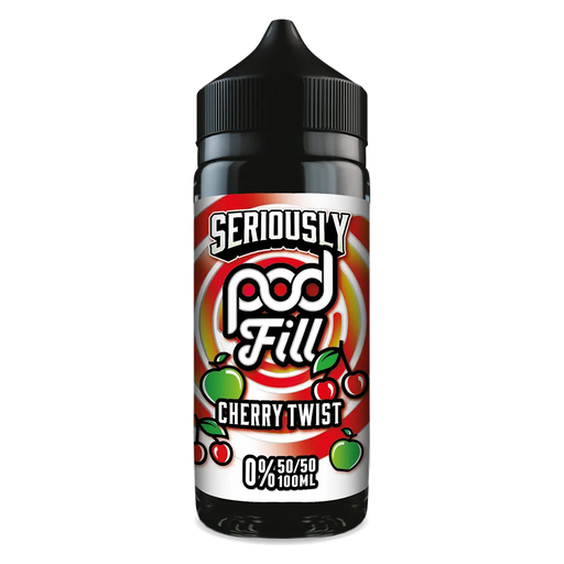 Seriously Pod Fill by Doozy Vape Cherry Twist 100ml Shortfill Eliquid