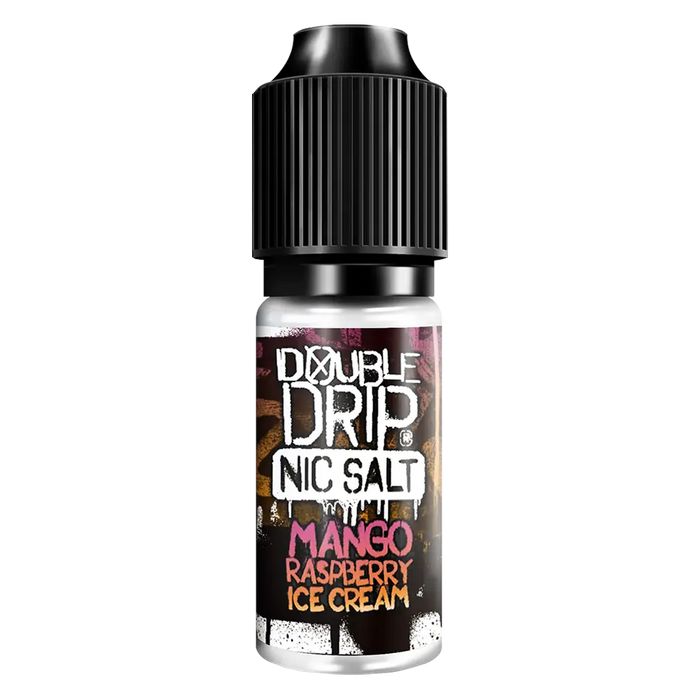 Double Drip E-Liquid Mango Raspberry Ice Cream Nic Salts 10ml