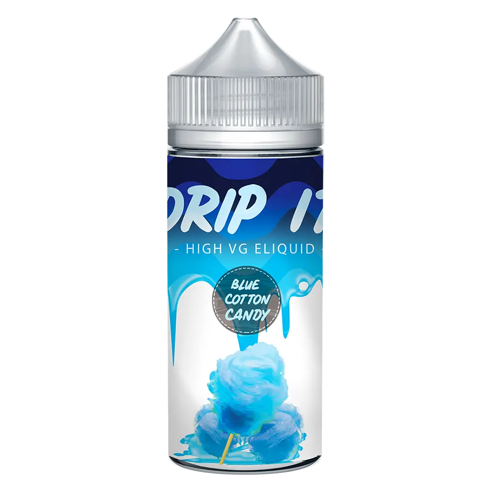Drip it Blue Cotton Candy 100ml Vape Juice - 3 For 15 Drip it Blue Cotton Candy 100ml Vape Juice - 3 For 15