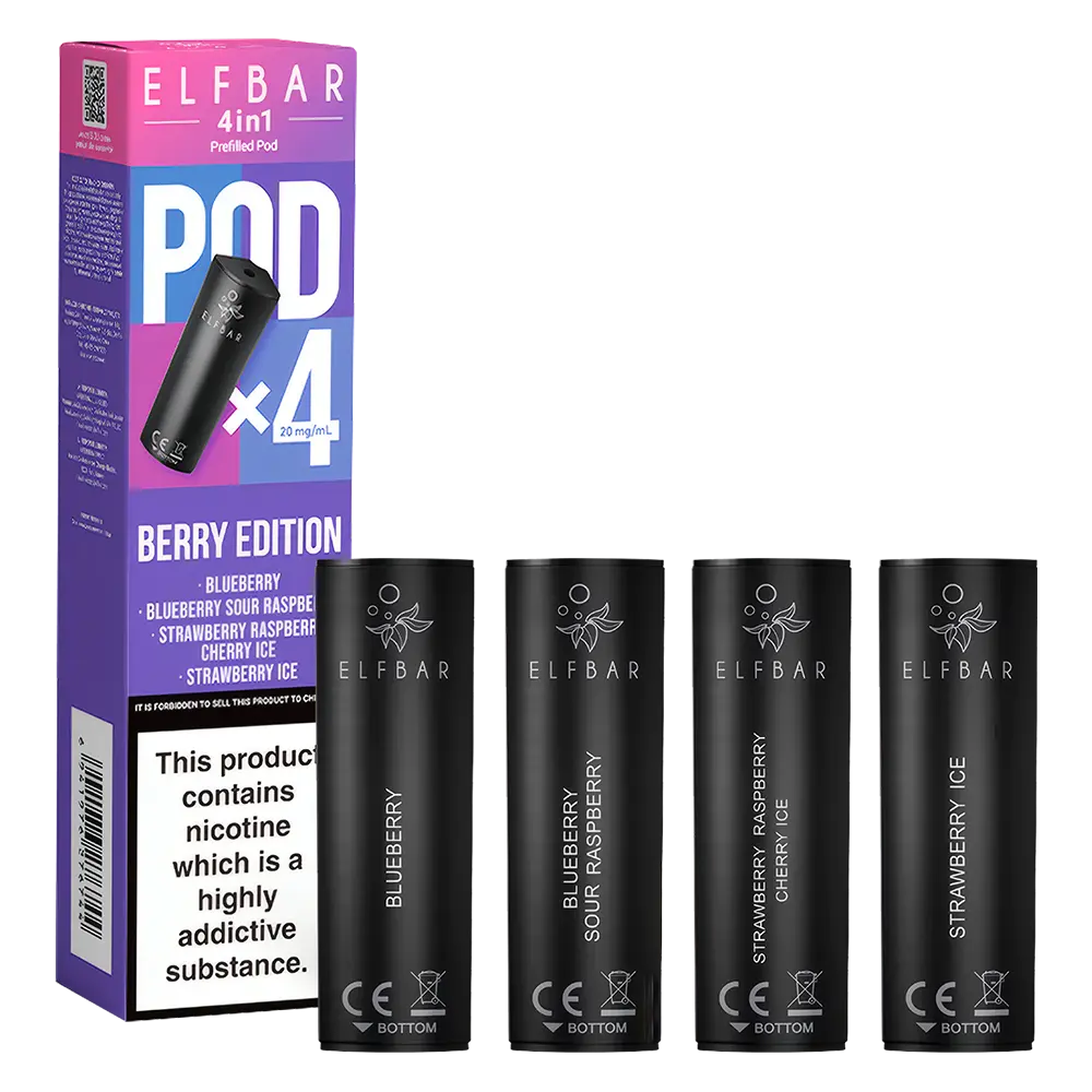 Elf Bar 4in1 Prefilled Vape Pods for Replacement - 7.99 Elf Bar 4in1 Prefilled Vape Pods for Replacement - 7.99