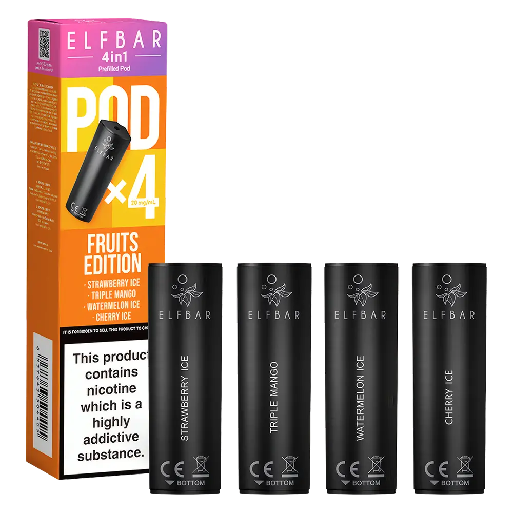 Elf Bar 4in1 Prefilled Vape Pods for Replacement - 7.99 Elf Bar 4in1 Prefilled Vape Pods for Replacement - 7.99
