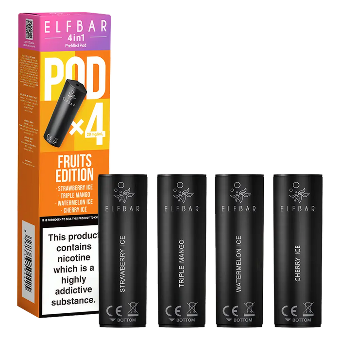 Elf Bar 4in1 Prefilled Vape Pods for Replacement - 7.99 Elf Bar 4in1 Prefilled Vape Pods for Replacement - 7.99