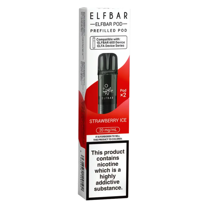 Elf Bar 600 Strawberry Ice Prefilled Pods