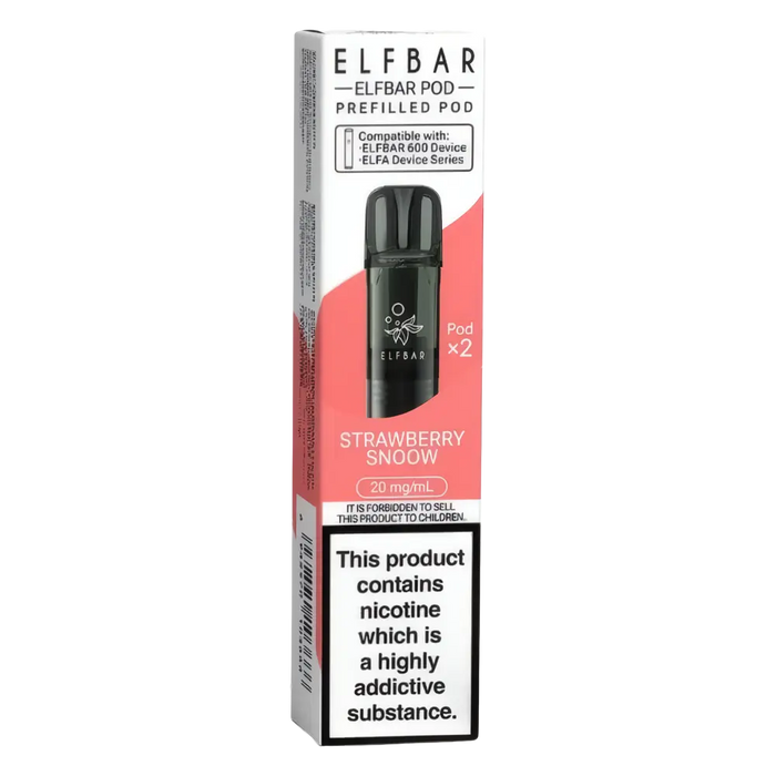 Elf Bar 600 Strawberry Snoow Prefilled Pods