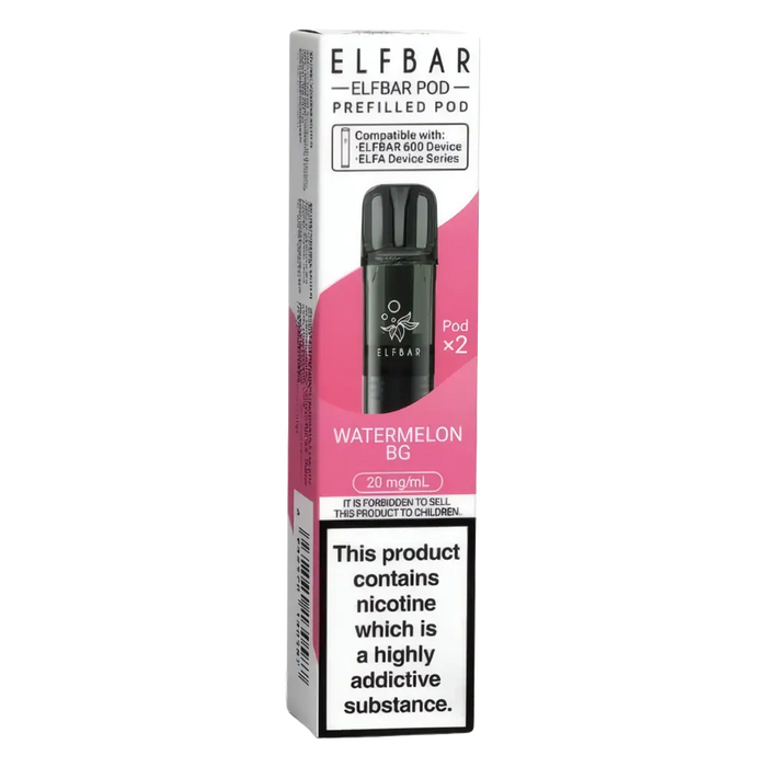 Elf Bar 600 Watermelon Bubblegum Prefilled Pods