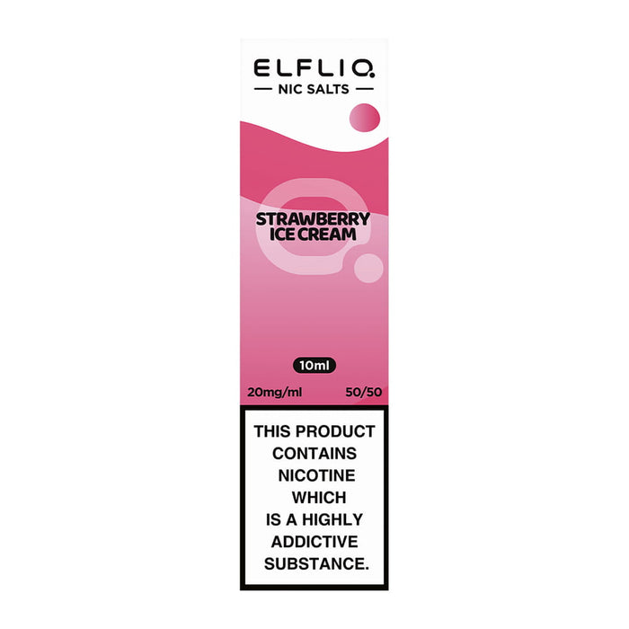 Elf Bar ElfLiq Strawberry Ice Cream Nic Salt Vape Juice