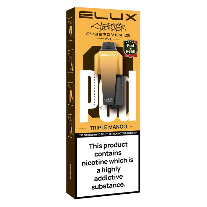 Elux Cyberover 6K Prefilled Vape Pods - ONLY 6.99 Elux Cyberover 6K Prefilled Vape Pods - ONLY 6.99
